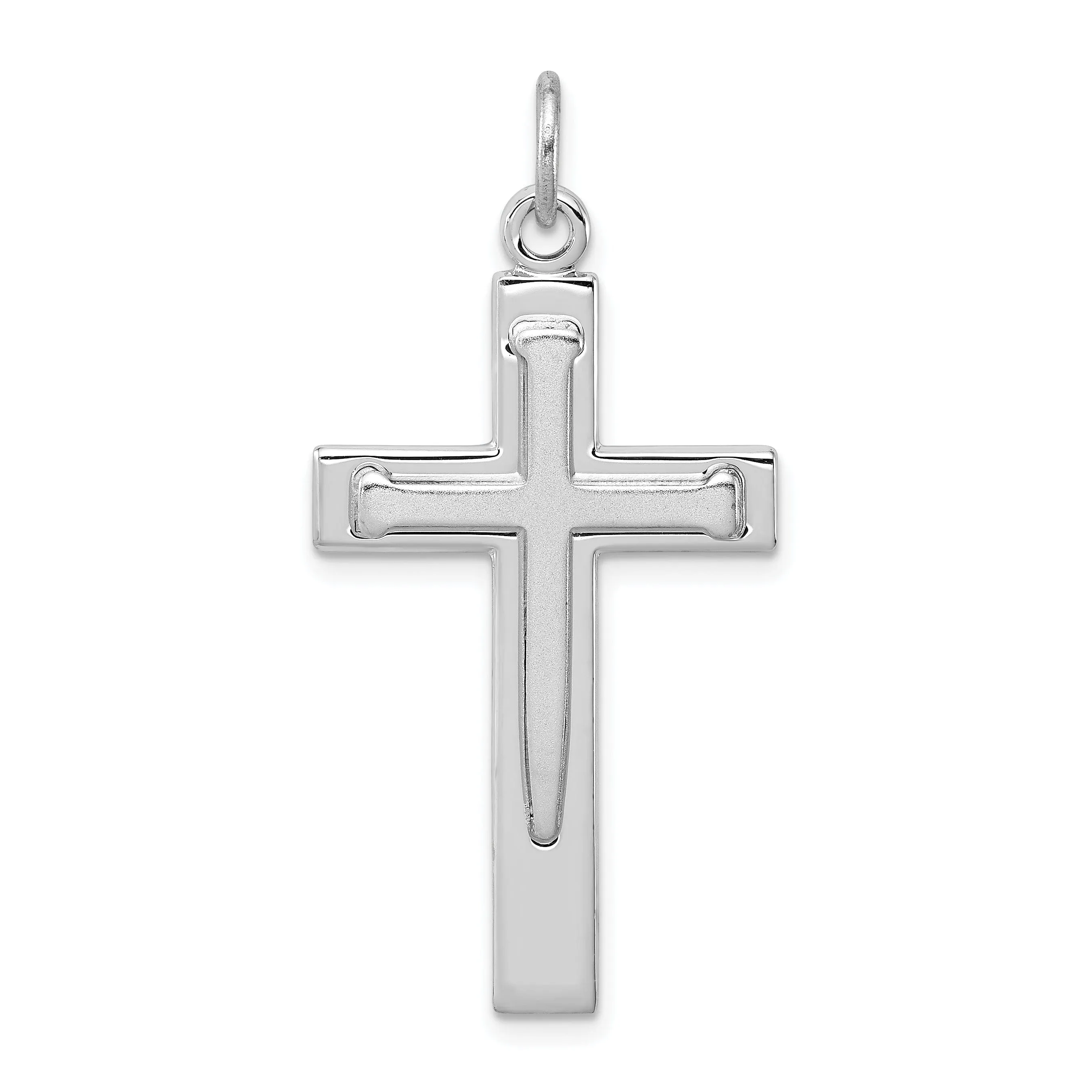 Solid Sterling Silver Latin Cross Pendant