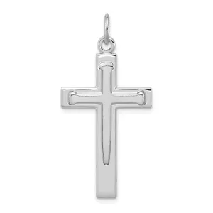 Solid Sterling Silver Latin Cross Pendant