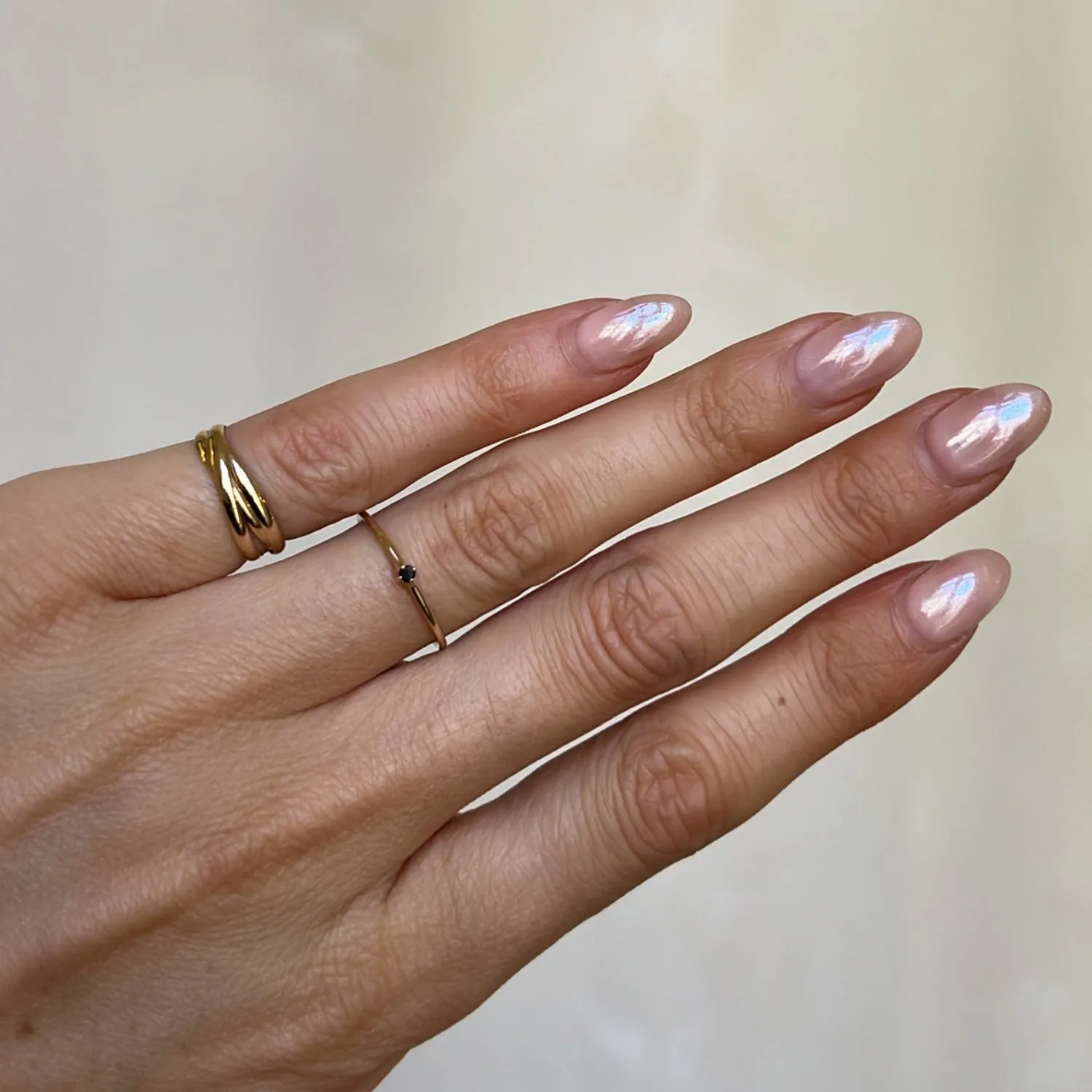 Solitaire Black Crystal Ring