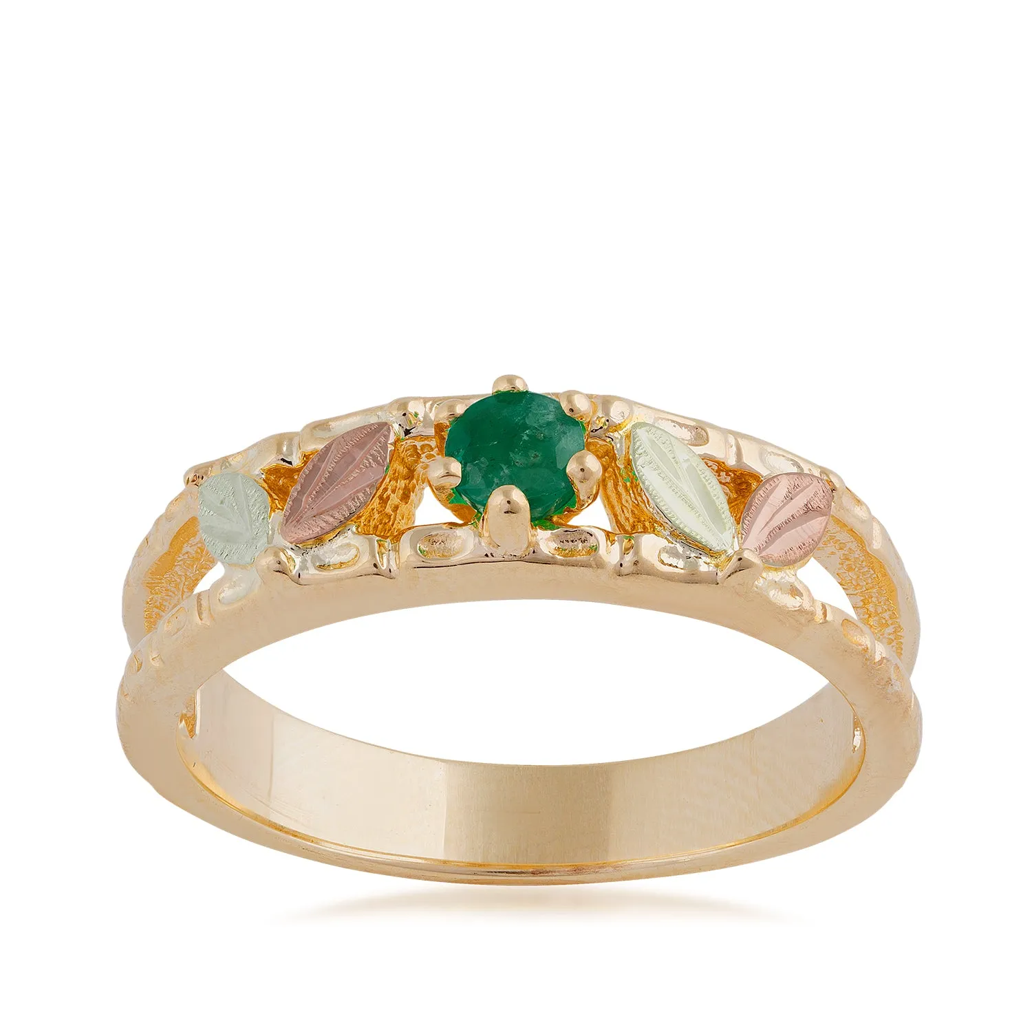 Sparkling Emerald - Black Hills Gold Ladies Ring