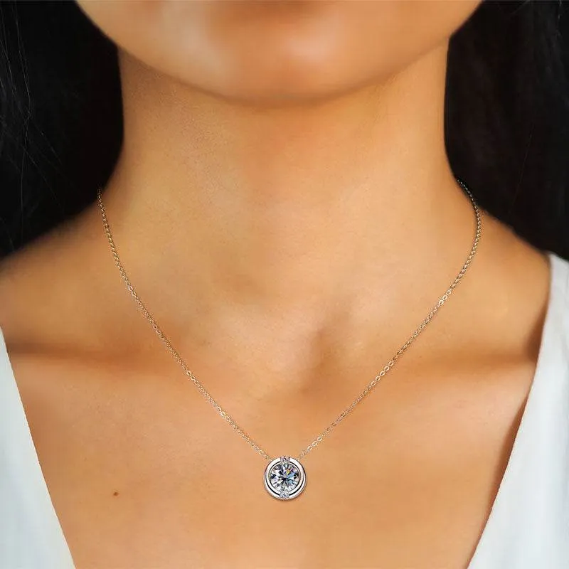 Sparkling Moissanite Necklace