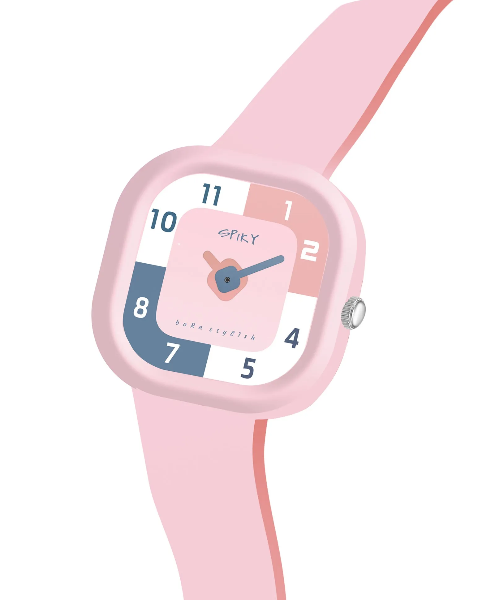 Spiky Eva10 Square Analog Watch for Kids - Purple