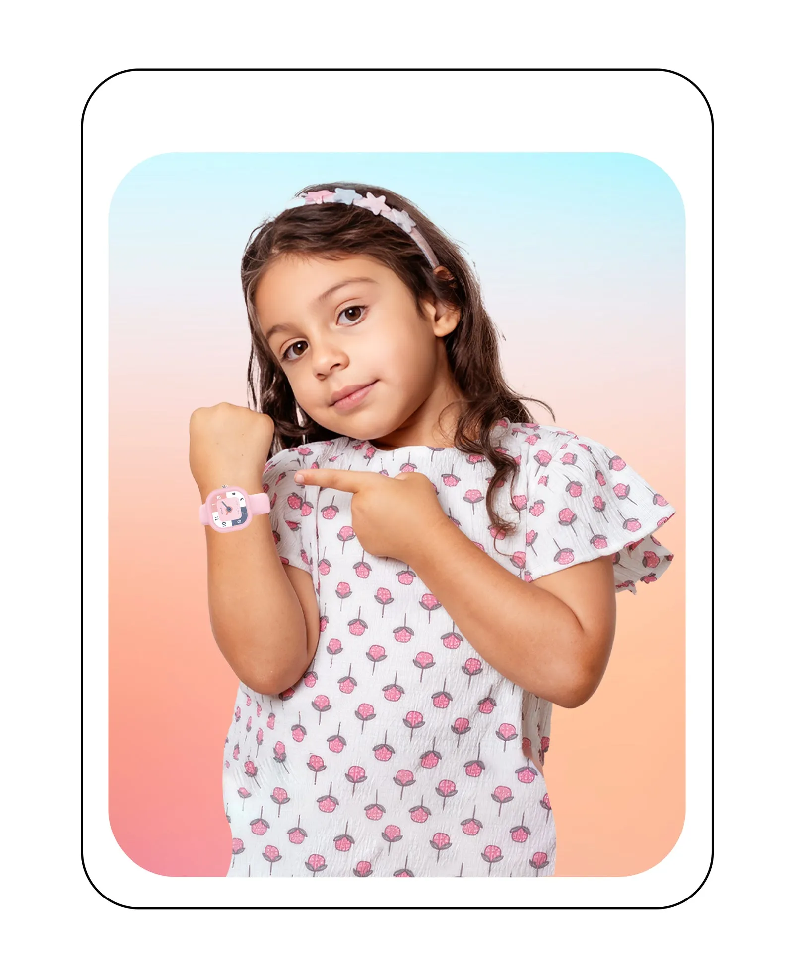 Spiky Eva10 Square Analog Watch for Kids - Purple