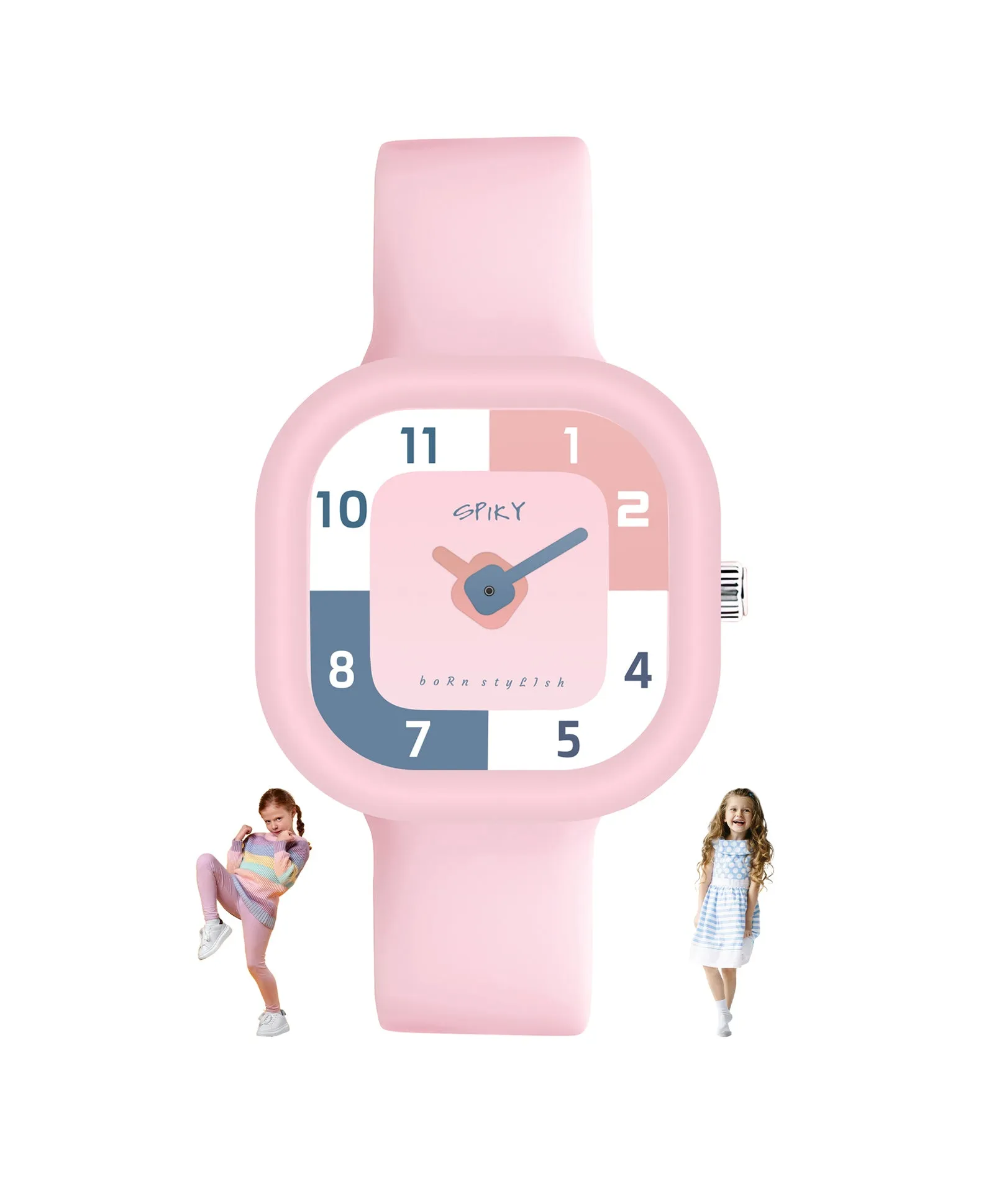 Spiky Eva10 Square Analog Watch for Kids - Purple
