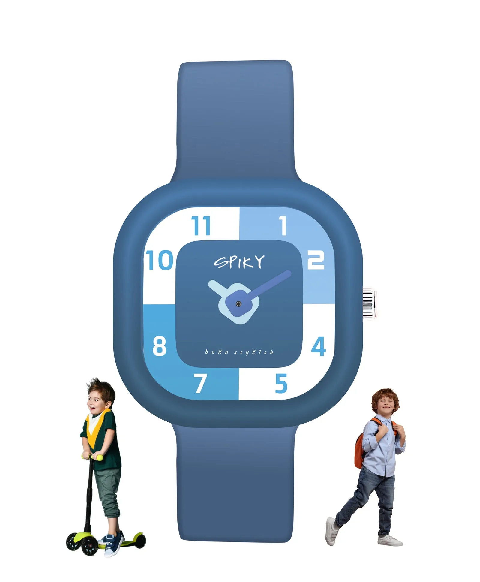 Spiky Eva10 Square Analog Watch for Kids - Purple