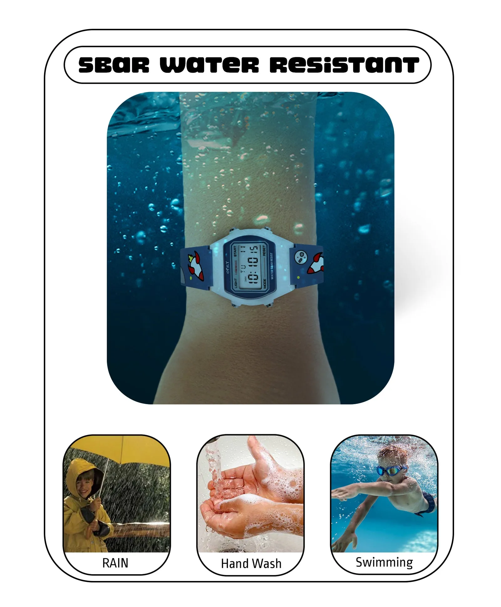 Spiky Eva25 Unique Printed Sports Digital Watch
