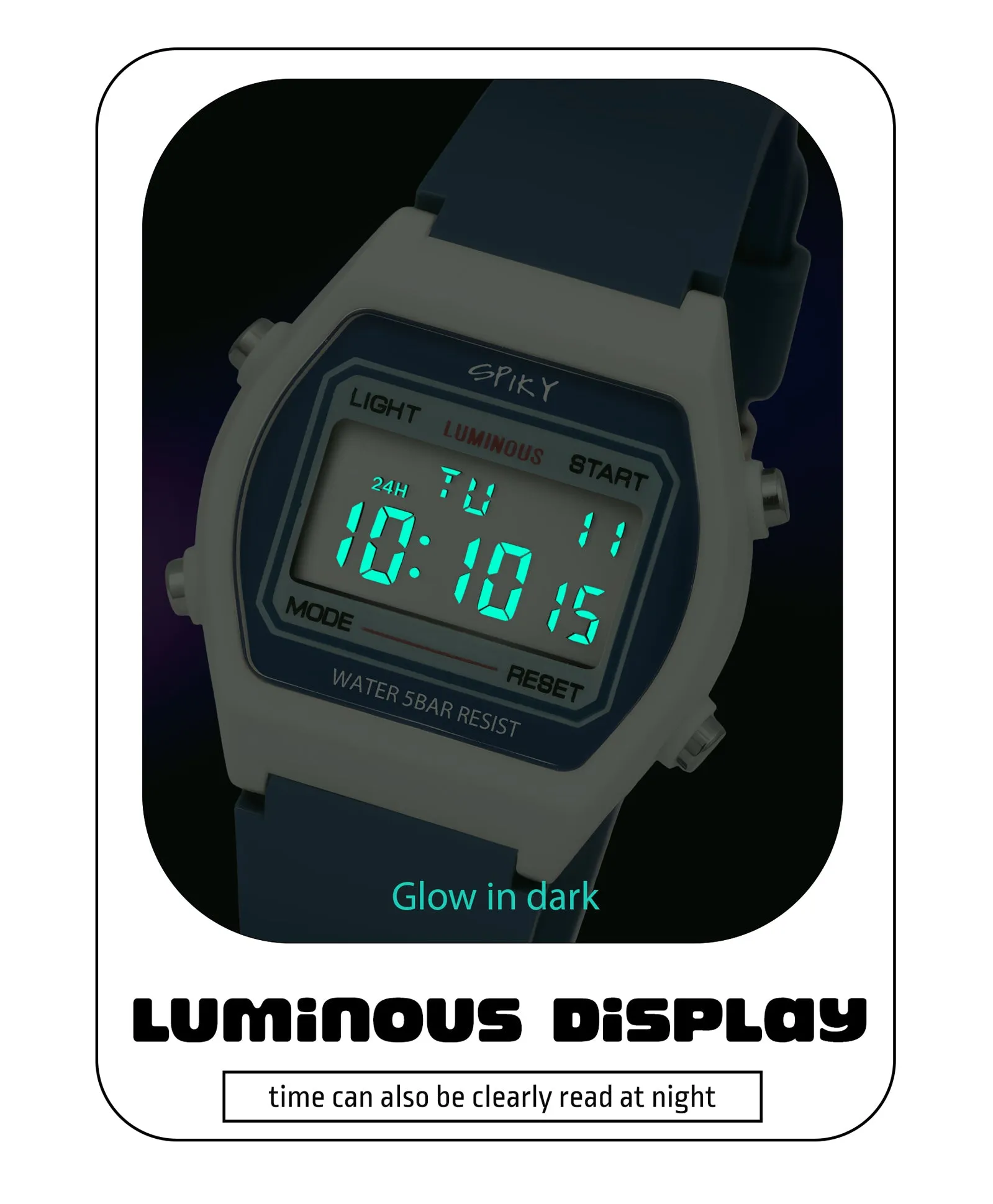 Spiky Eva25 Unique Printed Sports Digital Watch