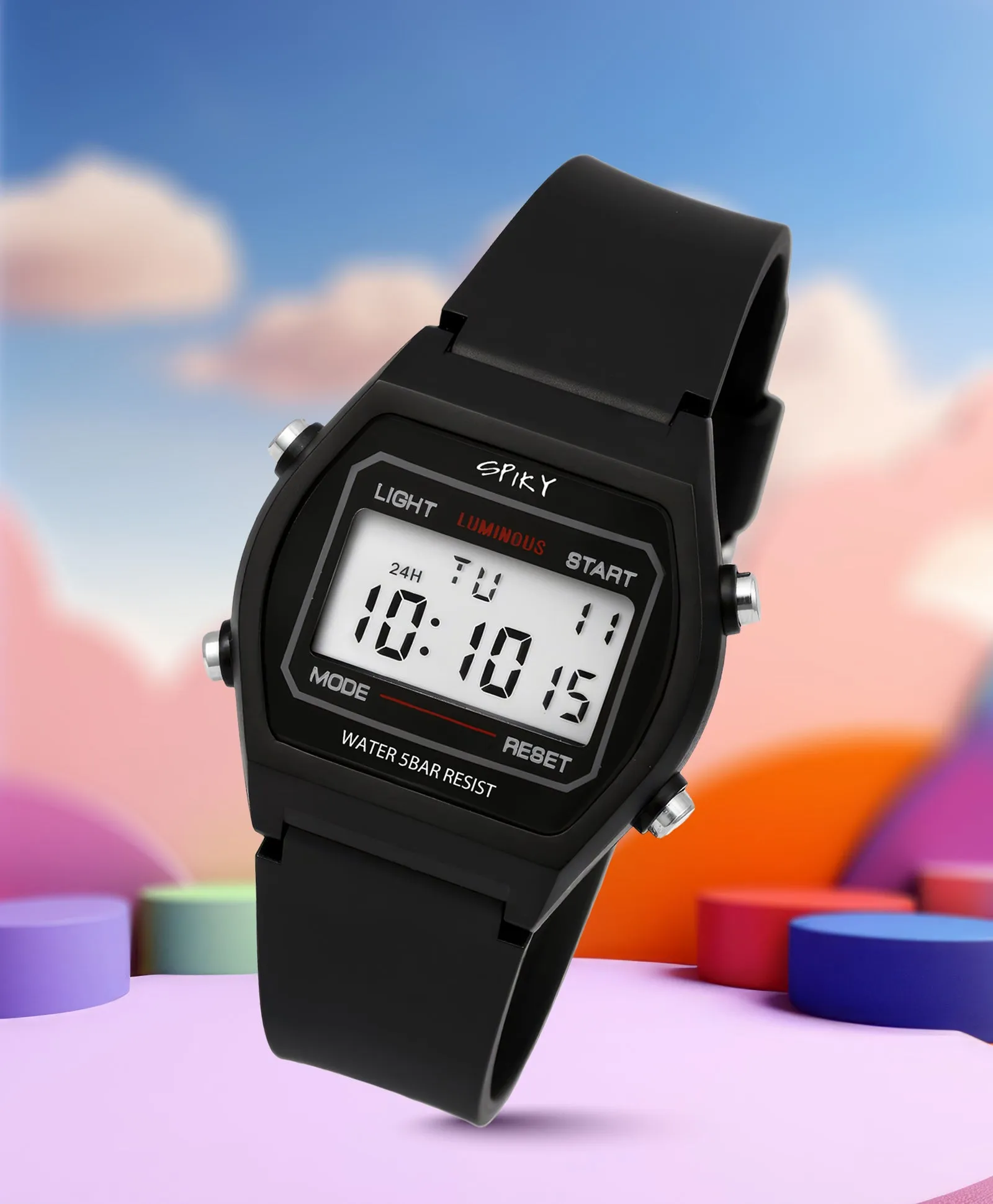 Spiky Eva25 Unique Printed Sports Digital Watch