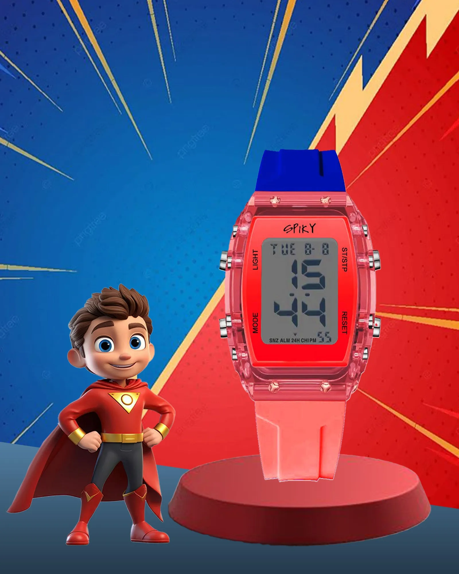 Spiky EVA36 Digital Sports Watch for Kids