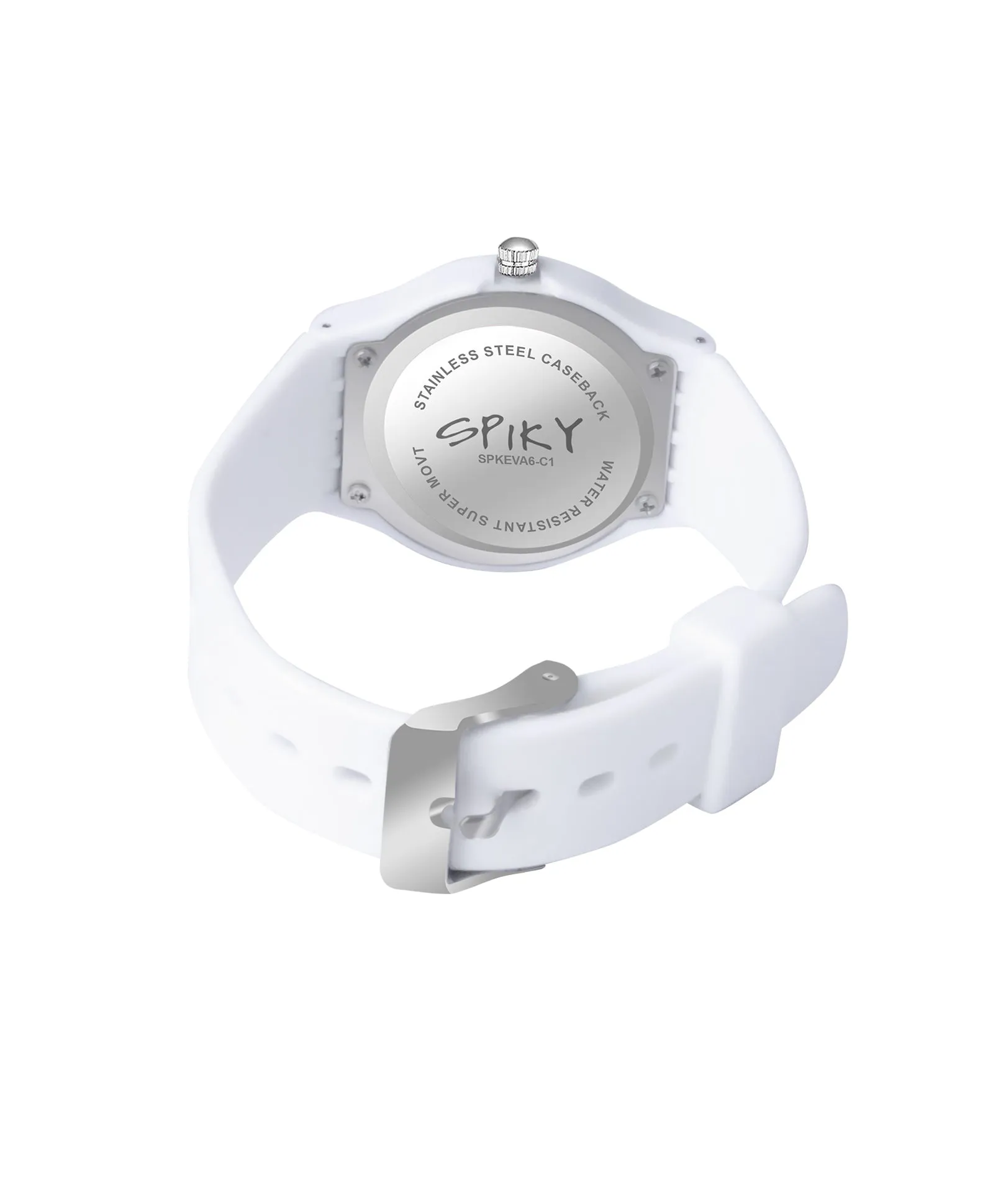 Spiky Eva4 Round Analogue Kids Watch - Black