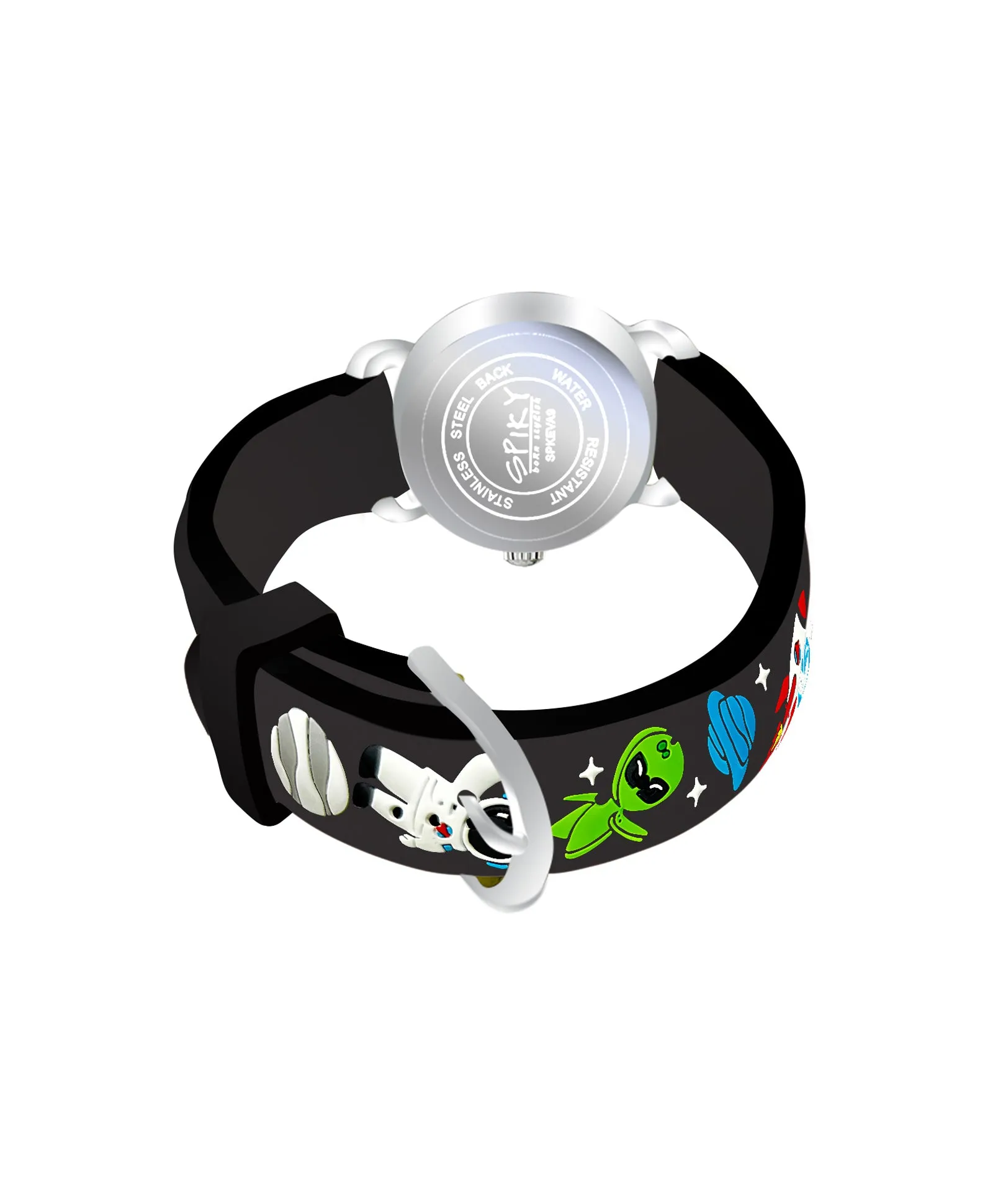 Spiky Eva9 Round Unicorn Strap Analog Watch - White