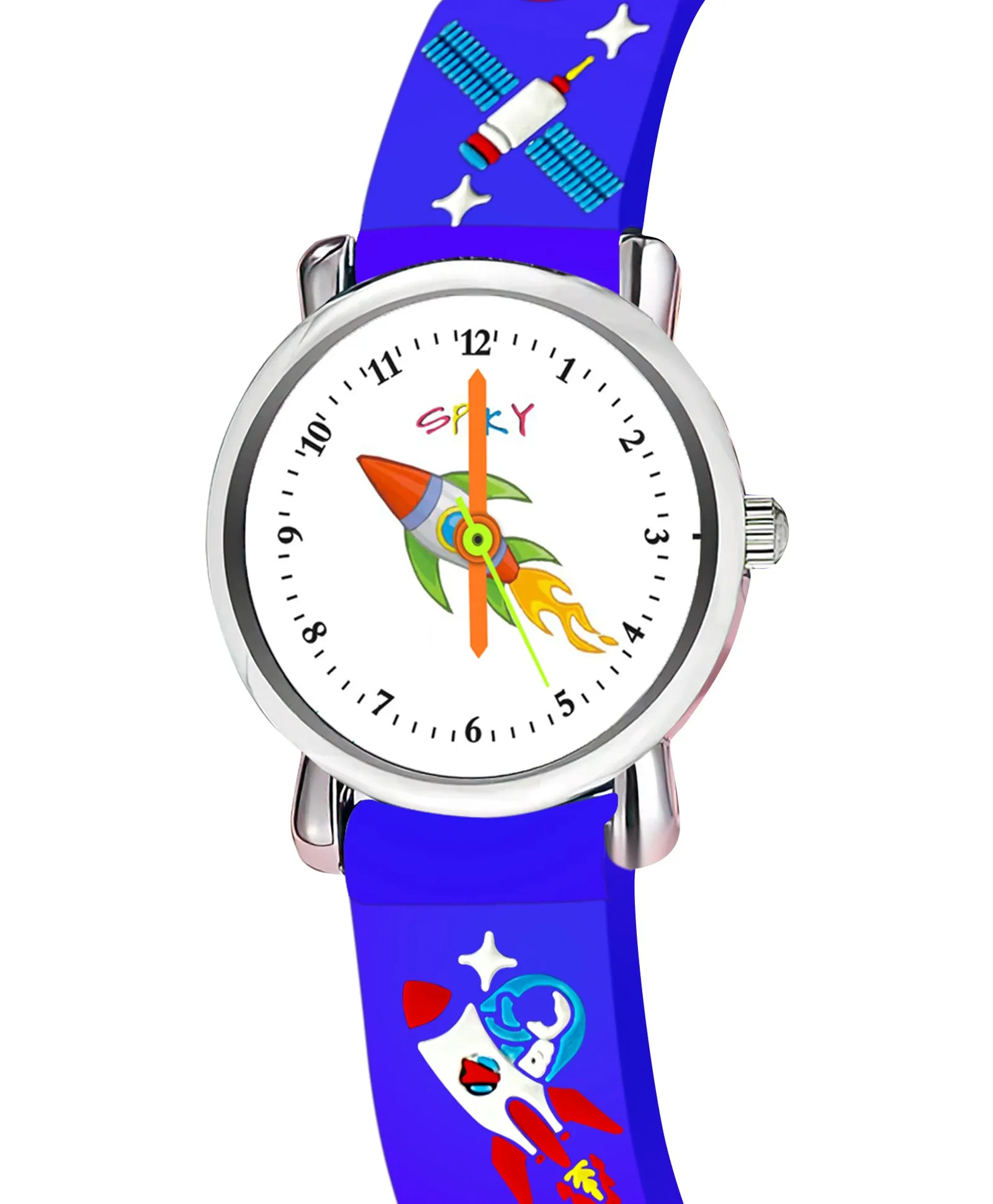 Spiky Eva9 Round Unicorn Strap Analog Watch - White