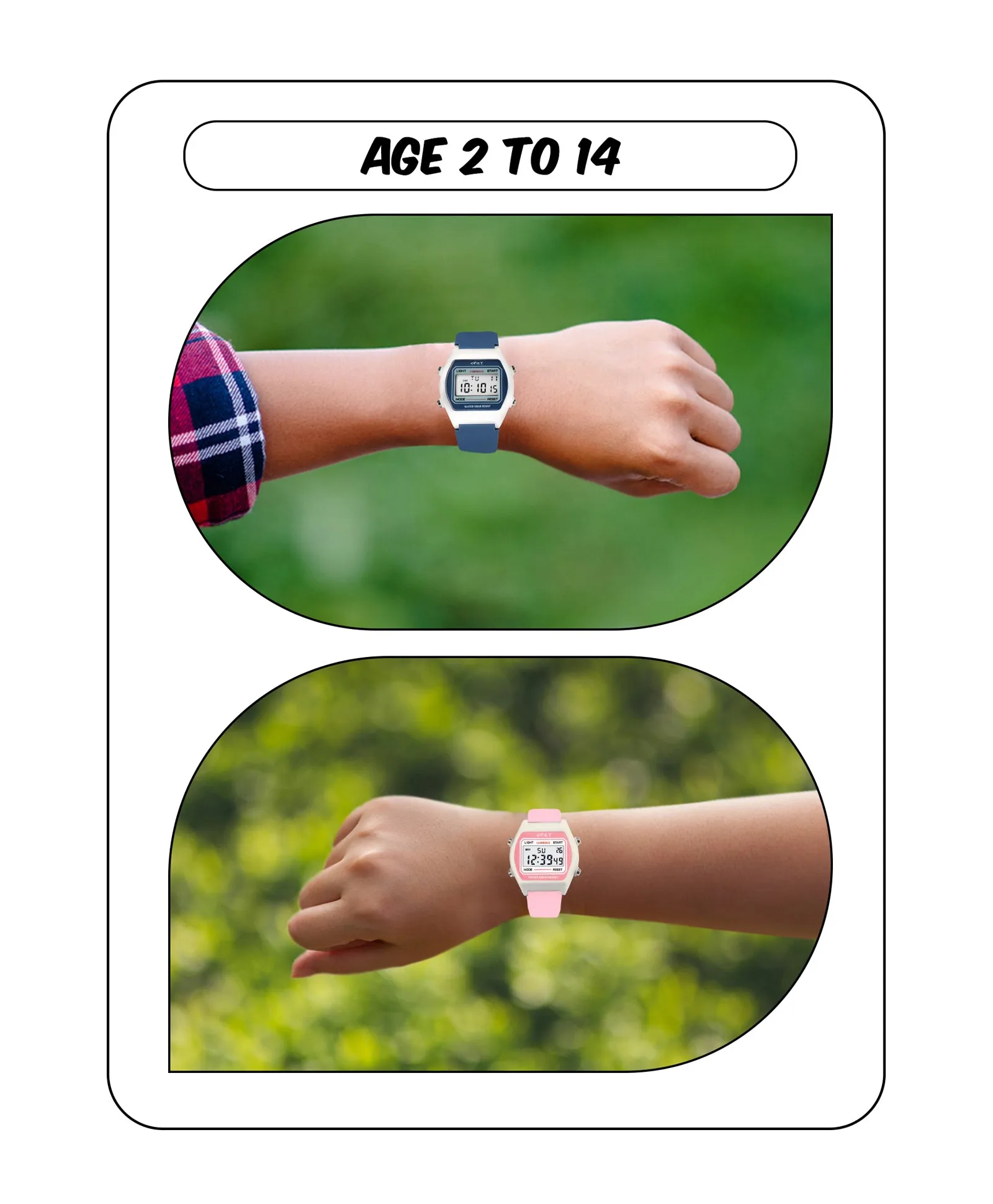 Spiky Unique Square Multi Functional Sports Digital Watch Combo