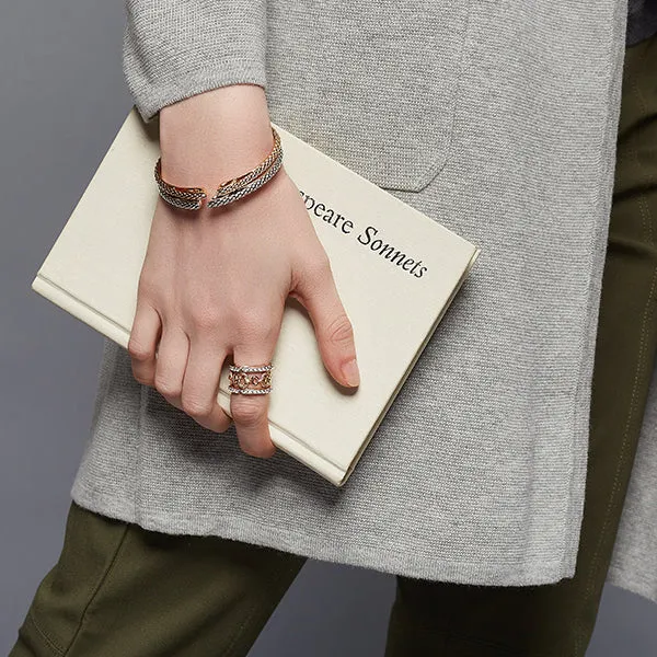 Spirit Python Cuff 3mm - 18K Rose Gold Vermeil