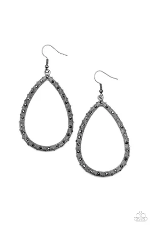 Standout Sparkle Black Paparazzi Earrings