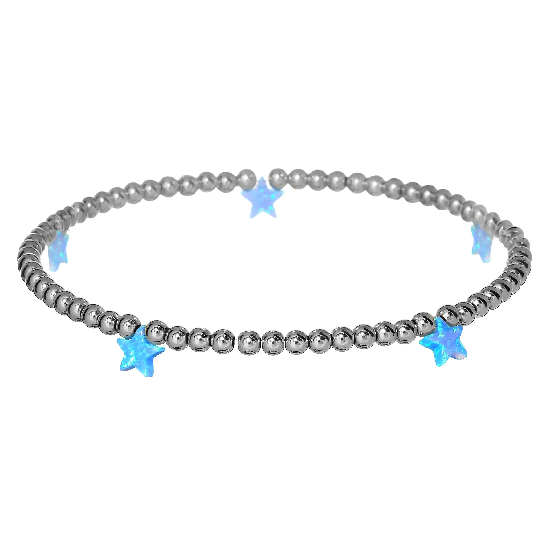 STAR BY THE YARD | Opal Charm and 14K Gold Filled Beads Bracelet