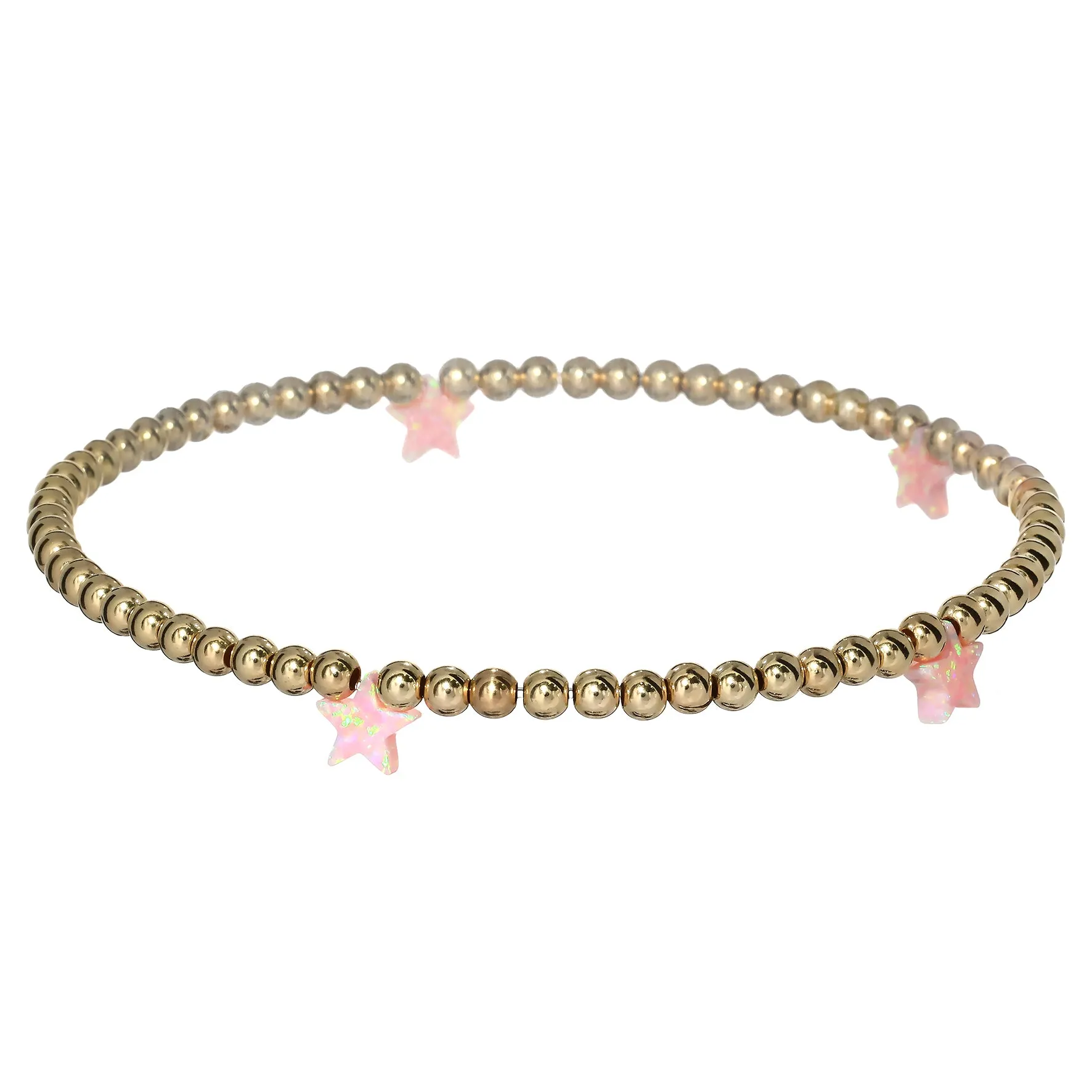 STAR BY THE YARD | Opal Charm and 14K Gold Filled Beads Bracelet