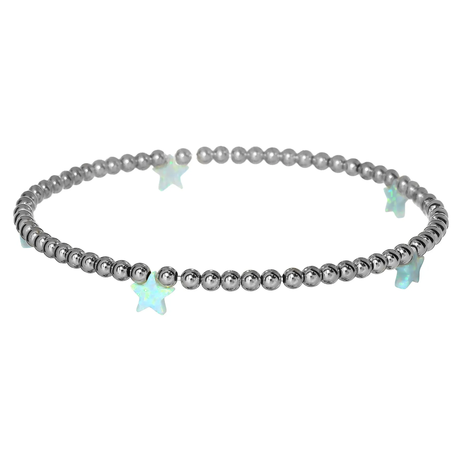 STAR BY THE YARD | Opal Charm and 14K Gold Filled Beads Bracelet