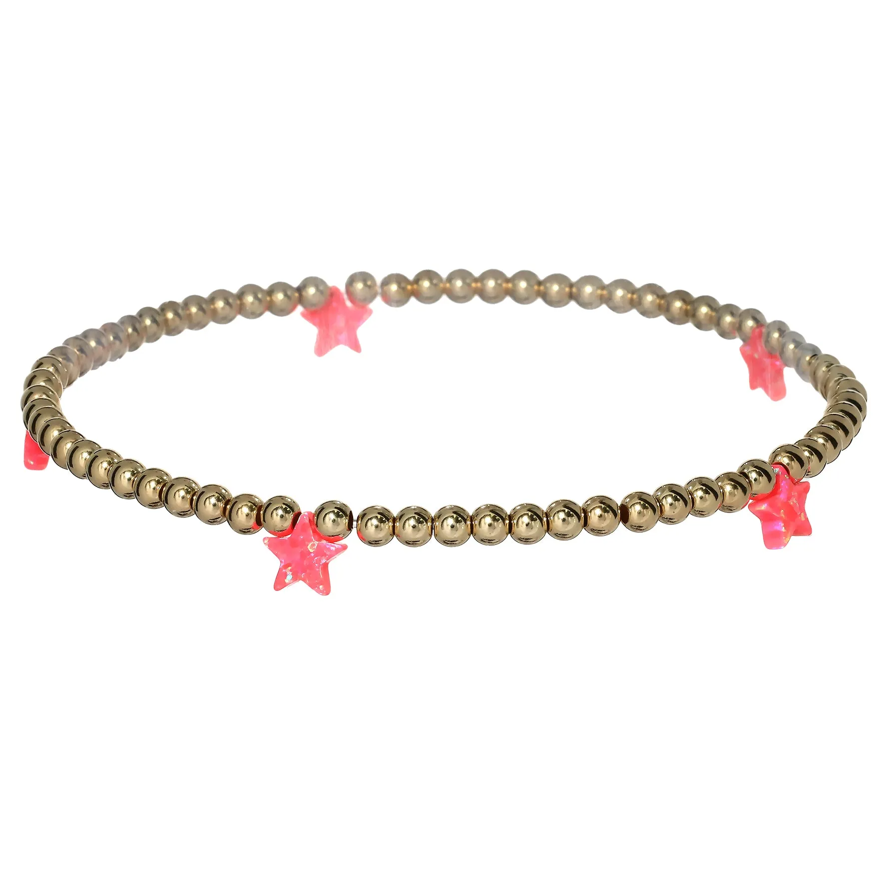 STAR BY THE YARD | Opal Charm and 14K Gold Filled Beads Bracelet