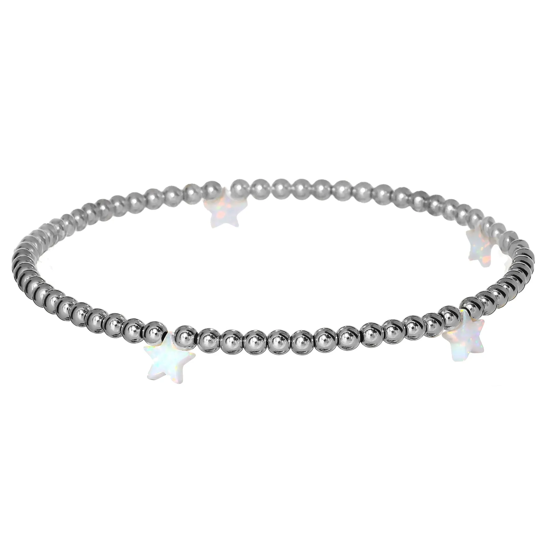 STAR BY THE YARD | Opal Charm and 14K Gold Filled Beads Bracelet