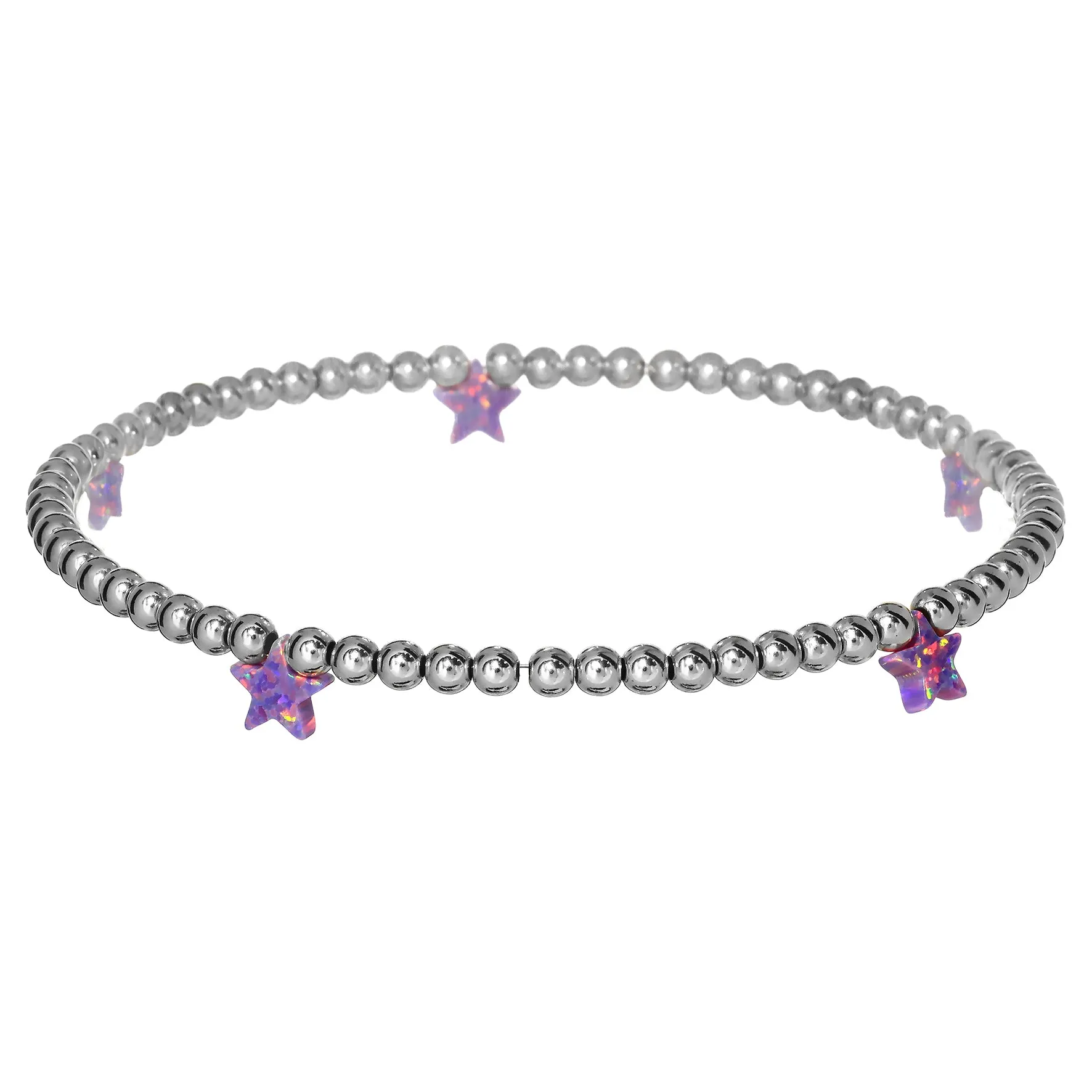 STAR BY THE YARD | Opal Charm and 14K Gold Filled Beads Bracelet
