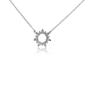 Star Diamond Burst Pendant w/Chain