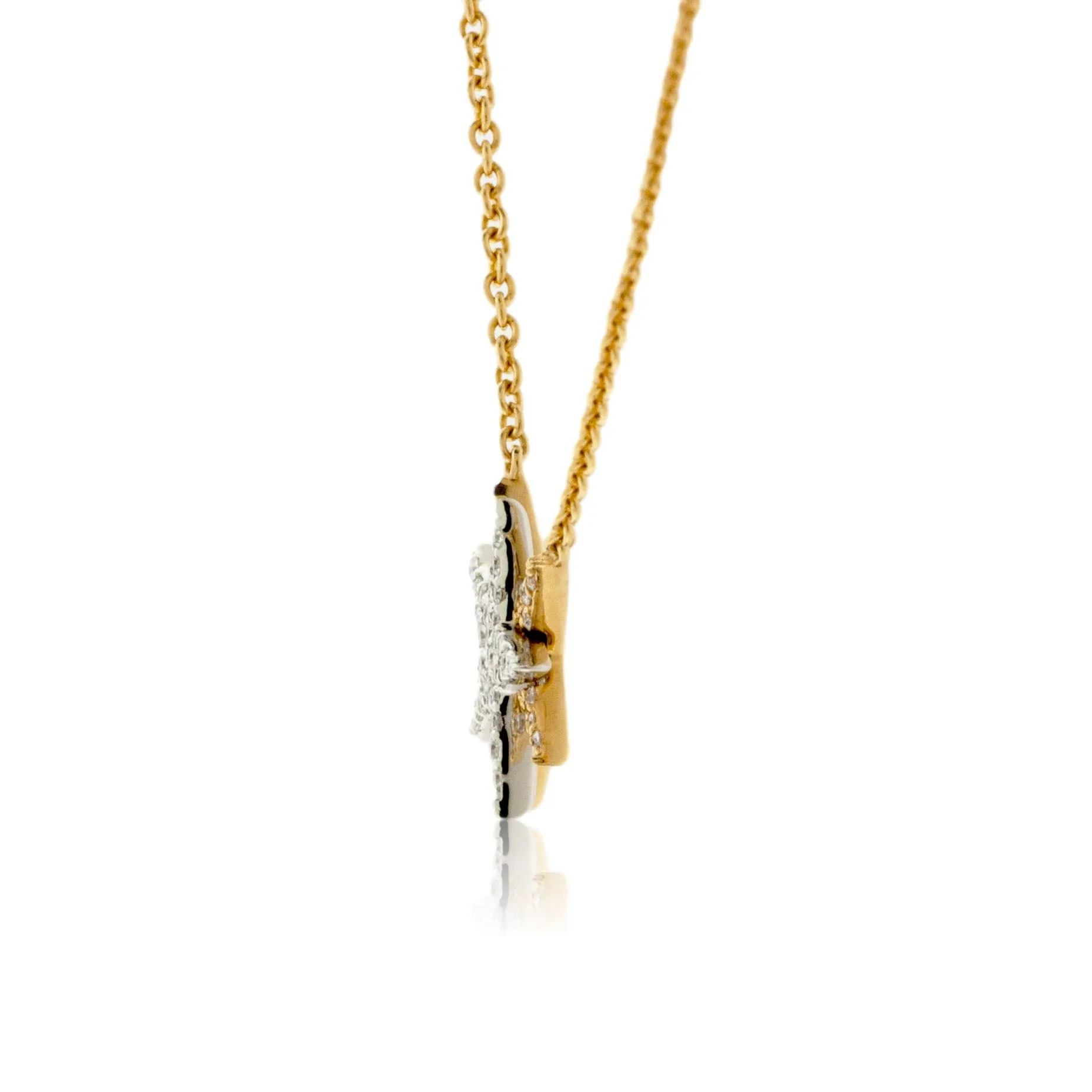 Star Diamond Burst Pendant w/Chain