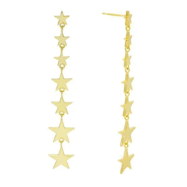 Star Drop Stud Earring