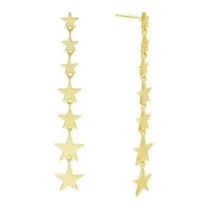 Star Drop Stud Earring