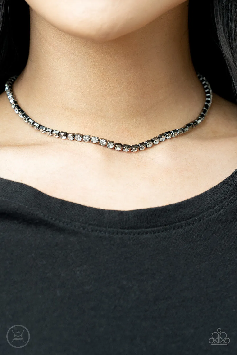 Starlight Radiance - Black (Gunmetal) Necklace