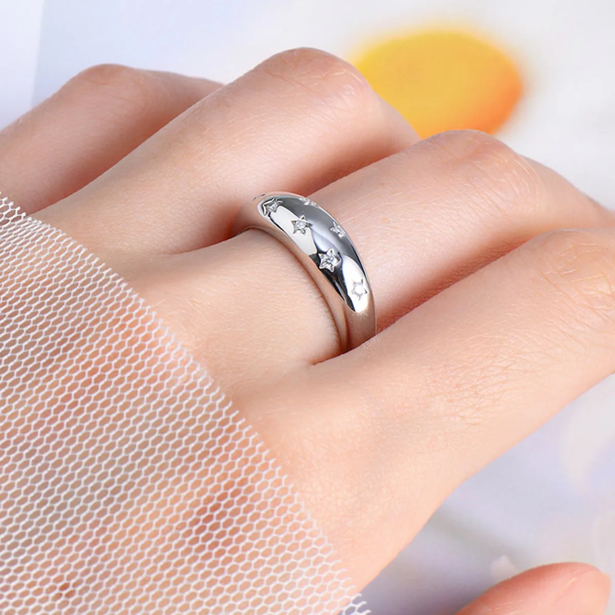Starlit Luxe Moissanite Ring