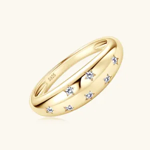 Starlit Luxe Moissanite Ring