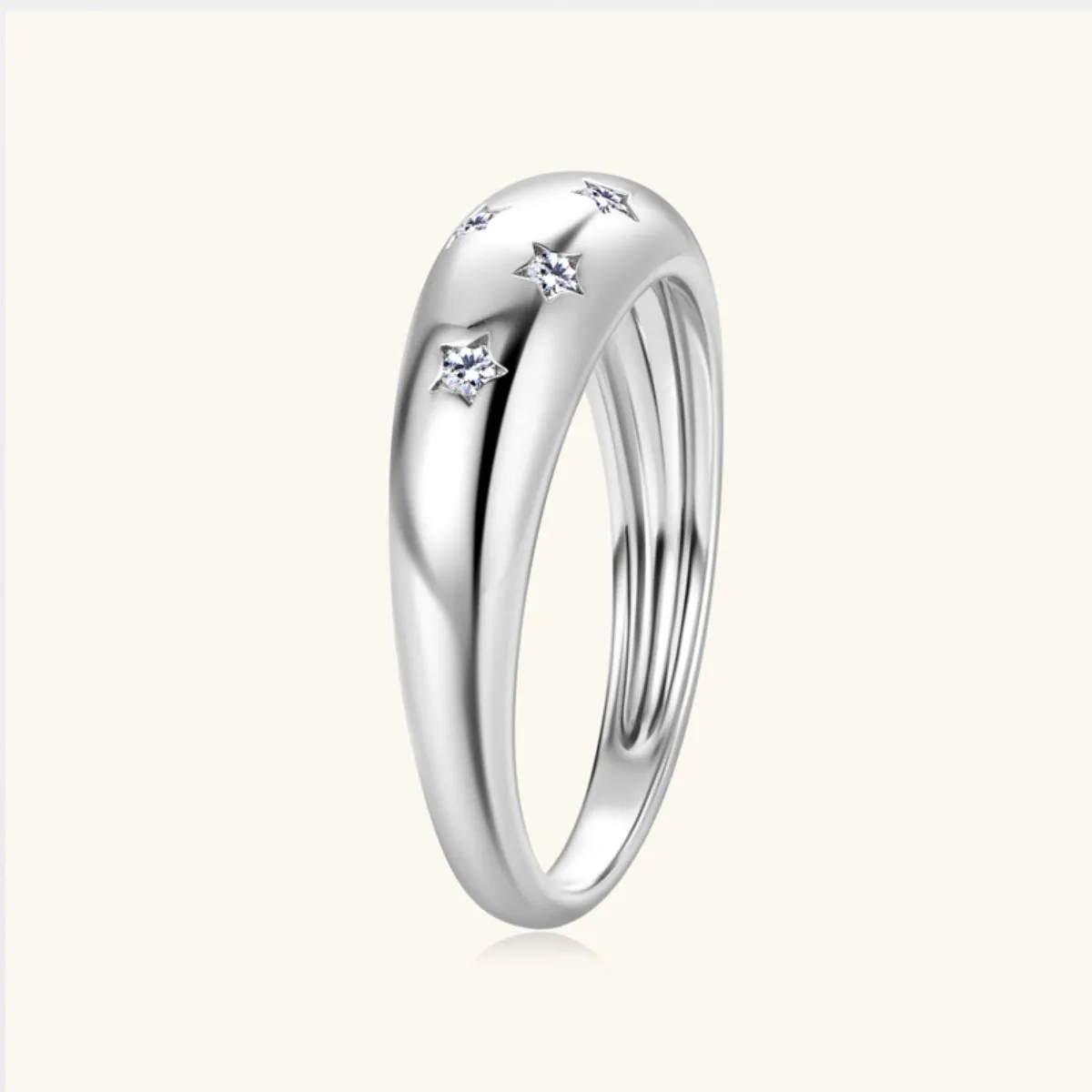 Starlit Luxe Moissanite Ring