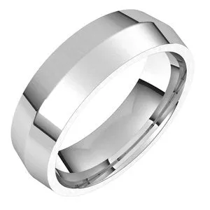 Sterling Silver 6 mm Knife Edge Comfort Fit Band Size 11