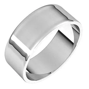Sterling Silver 7 mm Flat Ultra-Light Band Size 10