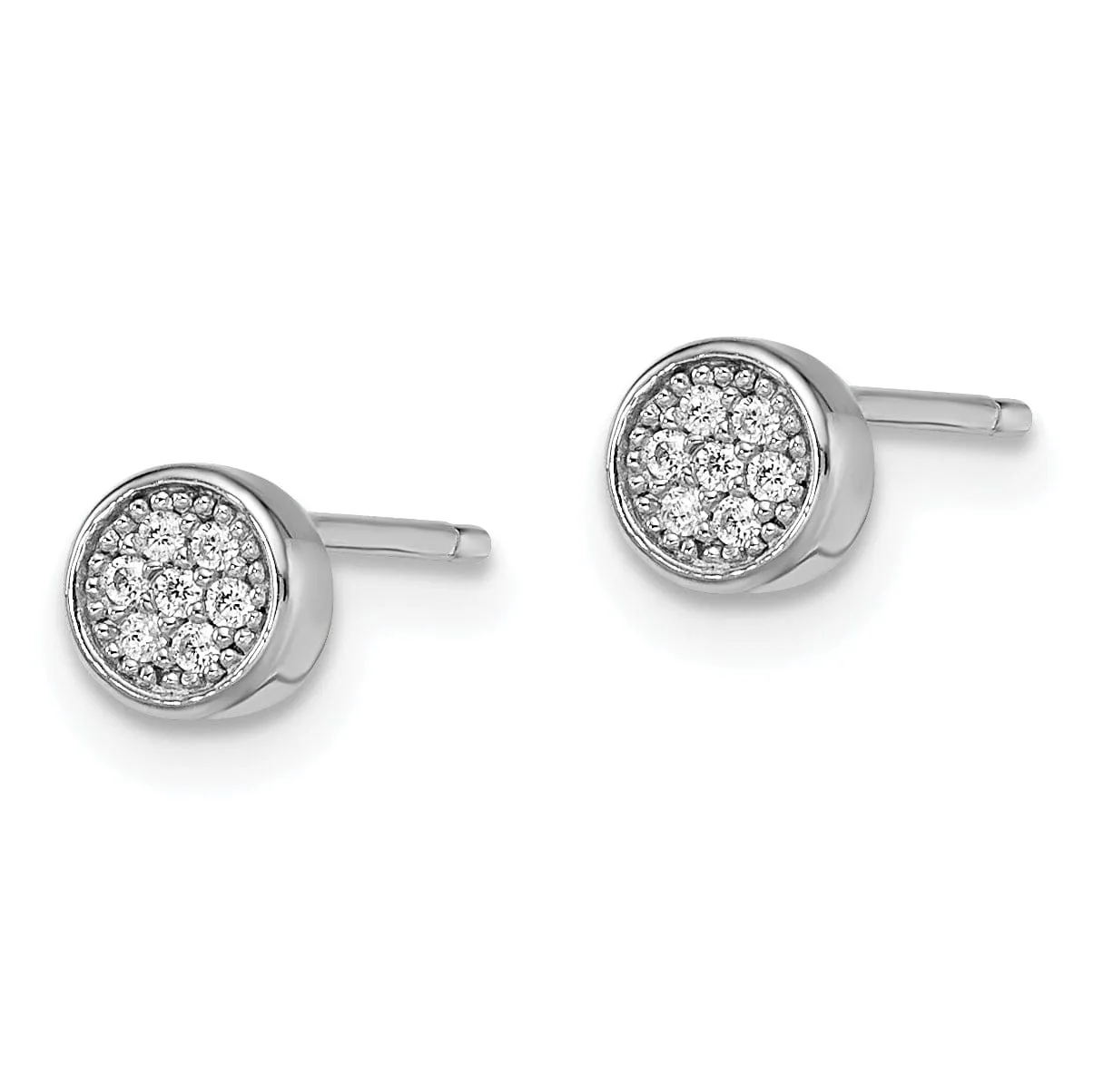Sterling Silver Cubic Zirconia Post Earrings