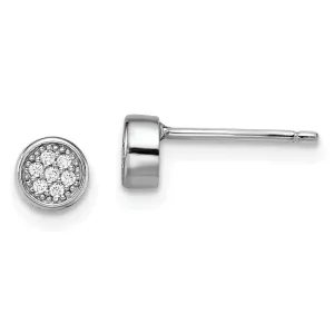 Sterling Silver Cubic Zirconia Post Earrings