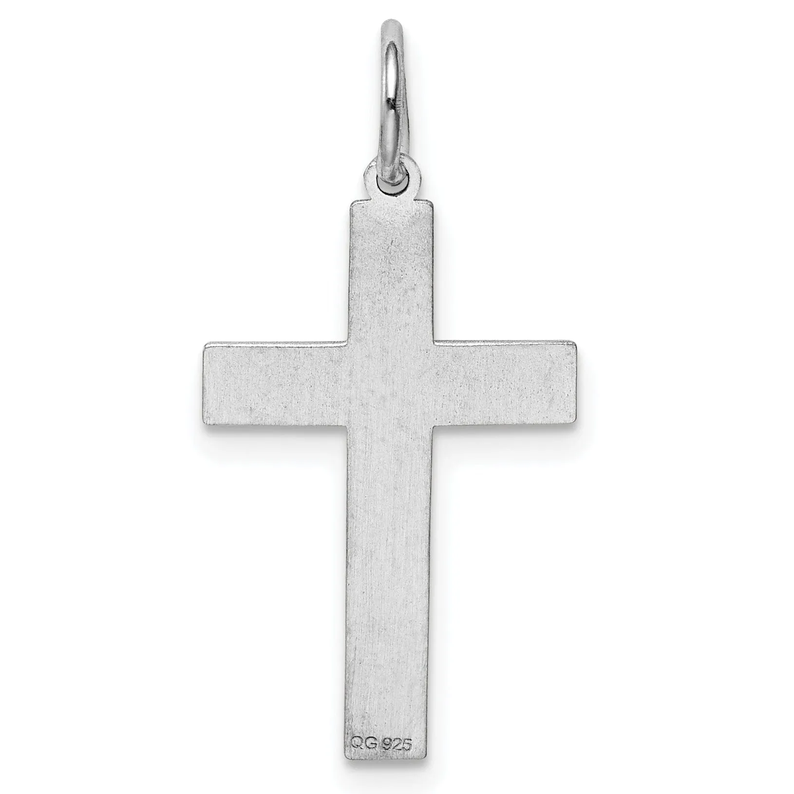 Sterling Silver Laser Designed Cross Pendant