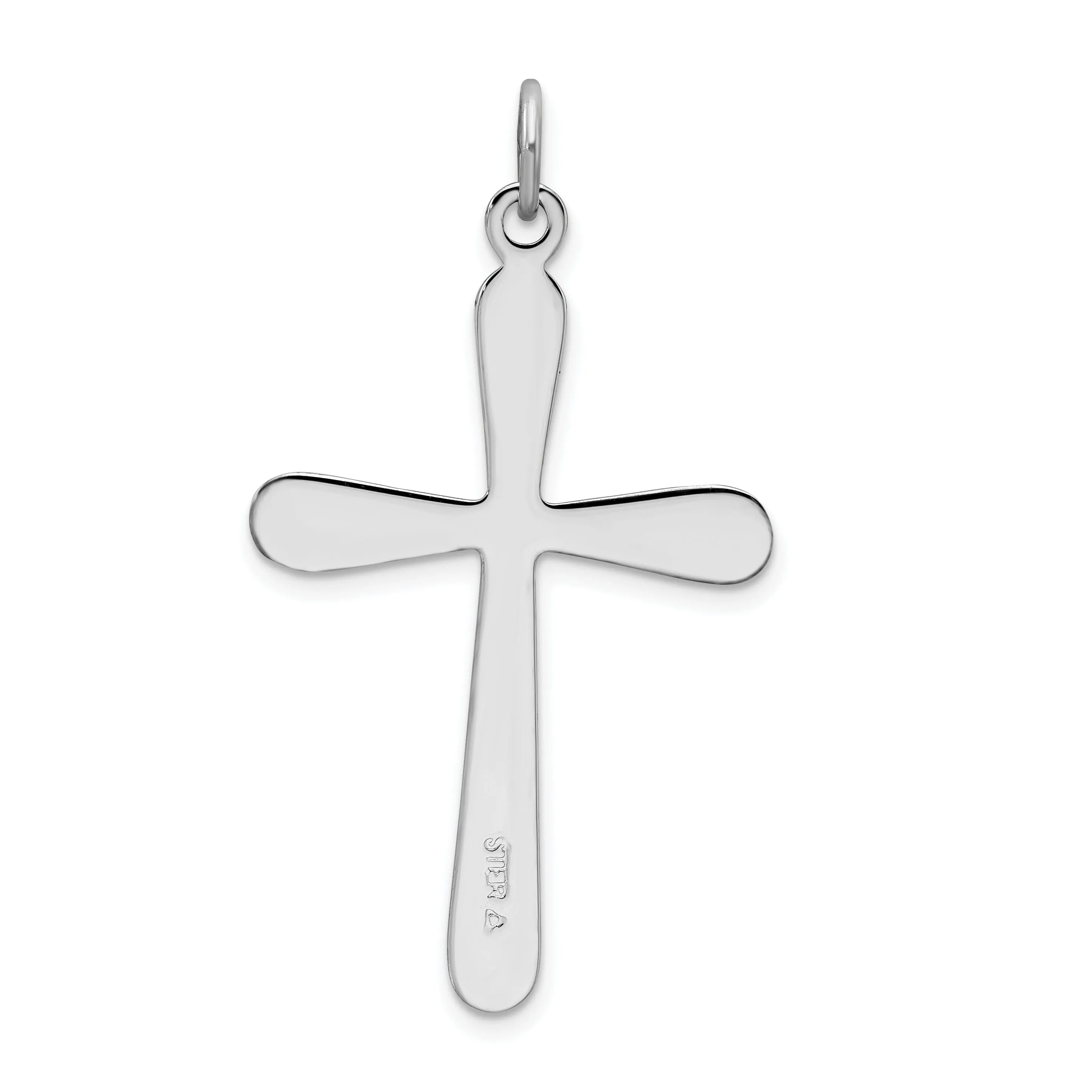 Sterling Silver Polished Cross Pendant