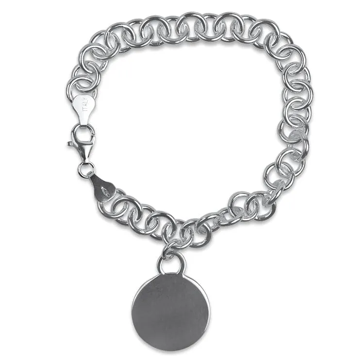 Sterling Silver Round Link Bracelet