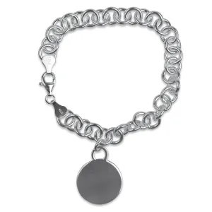 Sterling Silver Round Link Bracelet