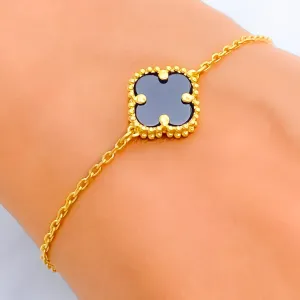 Striking Trendy 21k Gold Bracelet