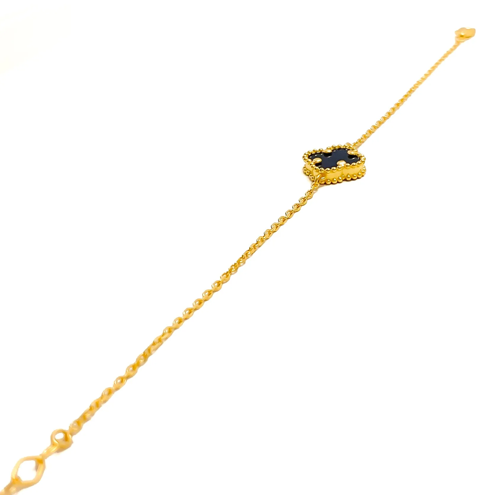 Striking Trendy 21k Gold Bracelet