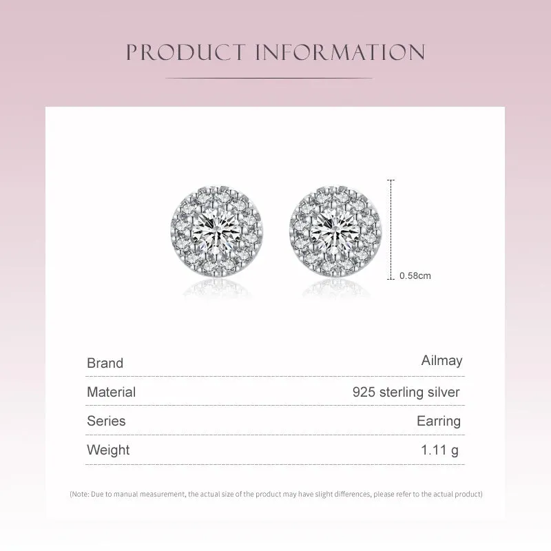 Sun Flower Dazzling Cubic Zirconia Earrings