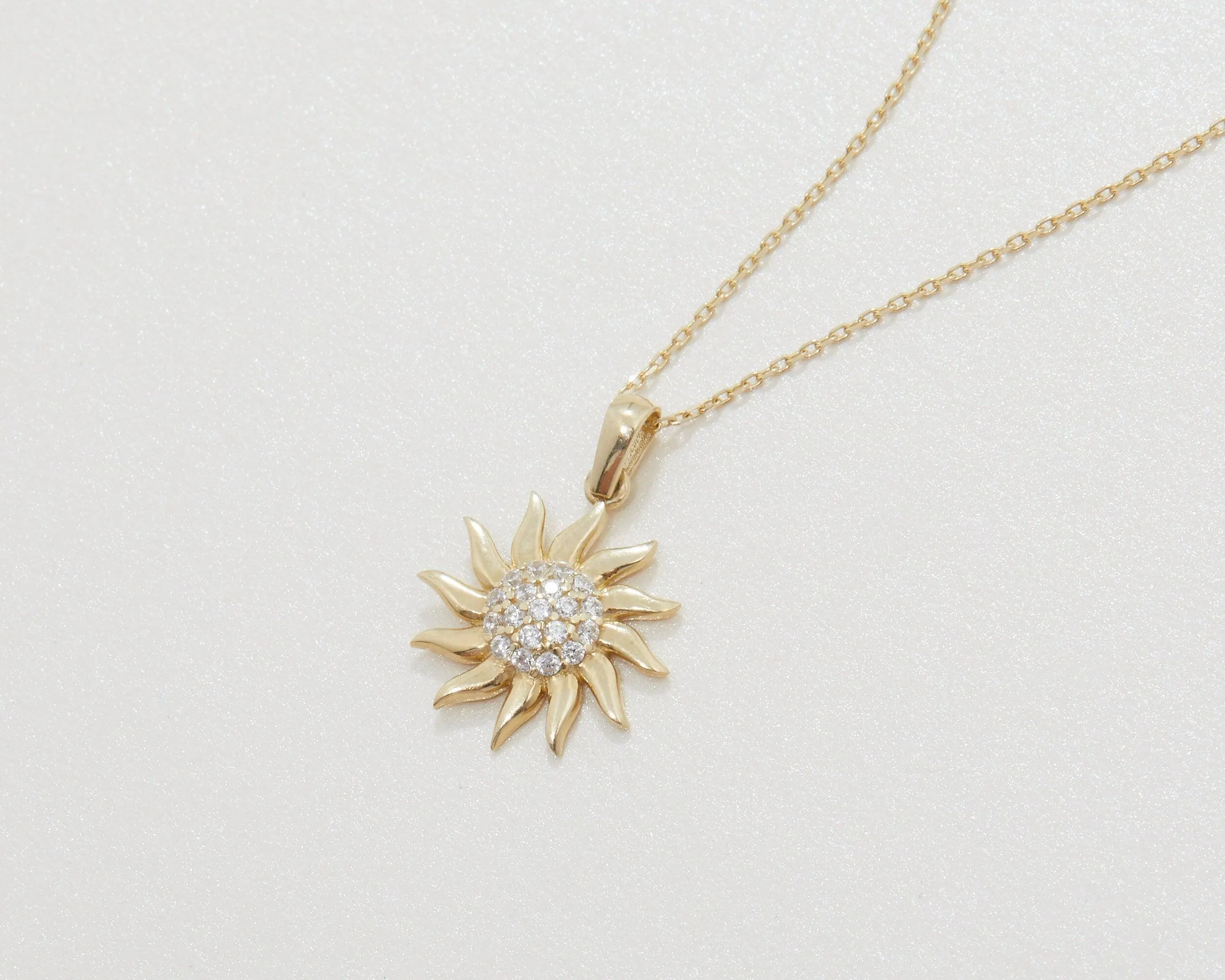 Sun Necklace - 18K Gold Vermeil