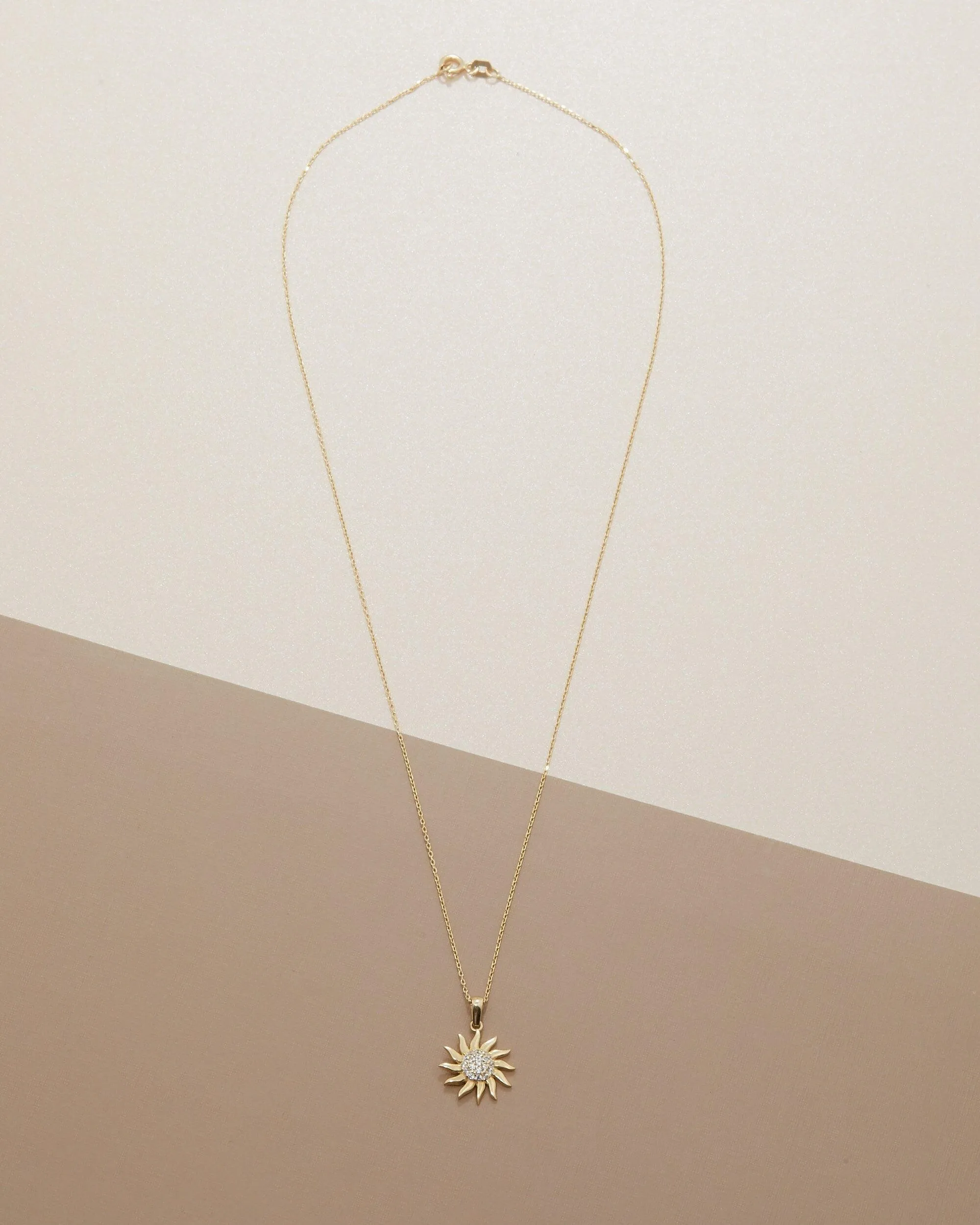 Sun Necklace - 18K Gold Vermeil