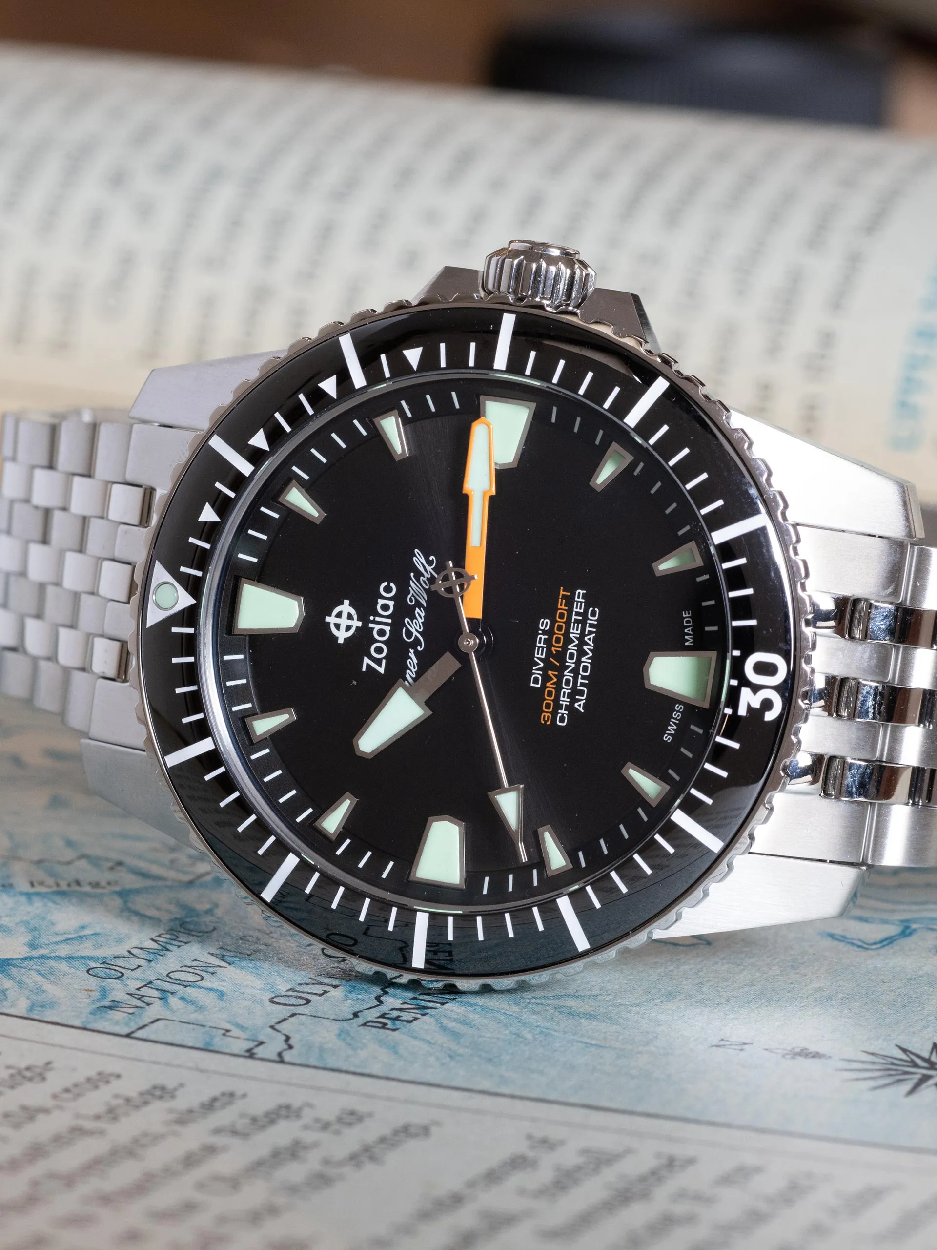 Super Sea Wolf Pro-Diver (Ref. ZO3552) Black
