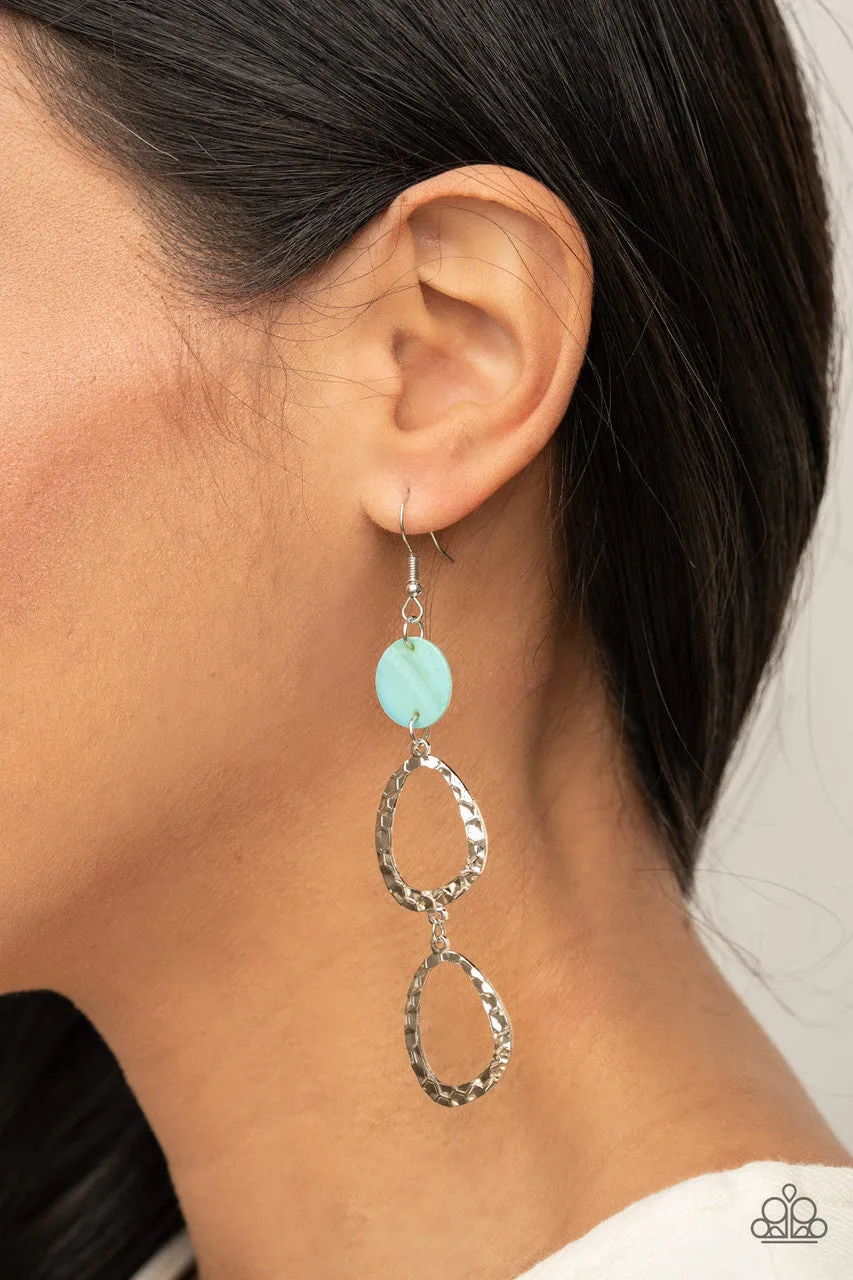 Surfside Shimmer Blue Paparazzi Earrings