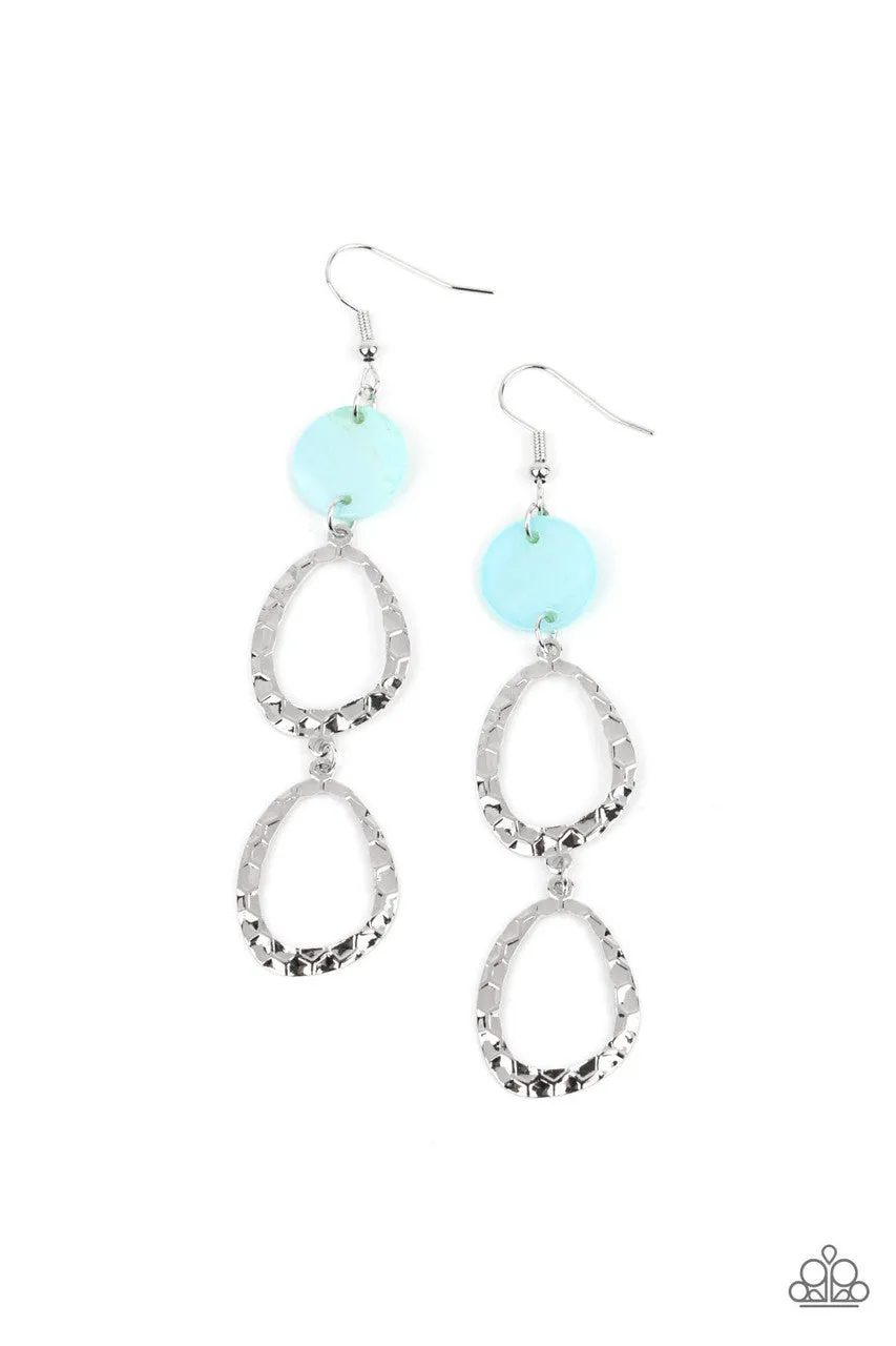 Surfside Shimmer Blue Paparazzi Earrings