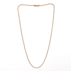 Textured oval chain necklace